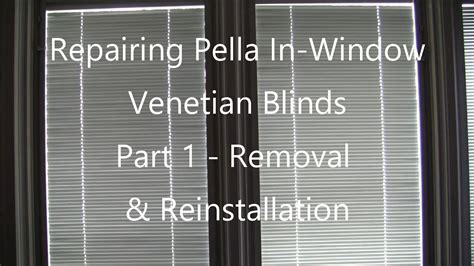 pella blind repair|How to Fix Pella Between